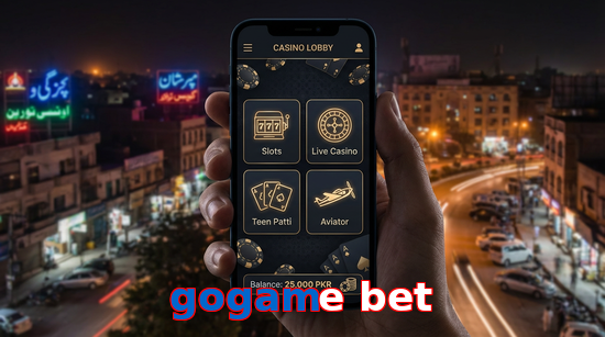 Main screen of Gogame Bet app page for PK players